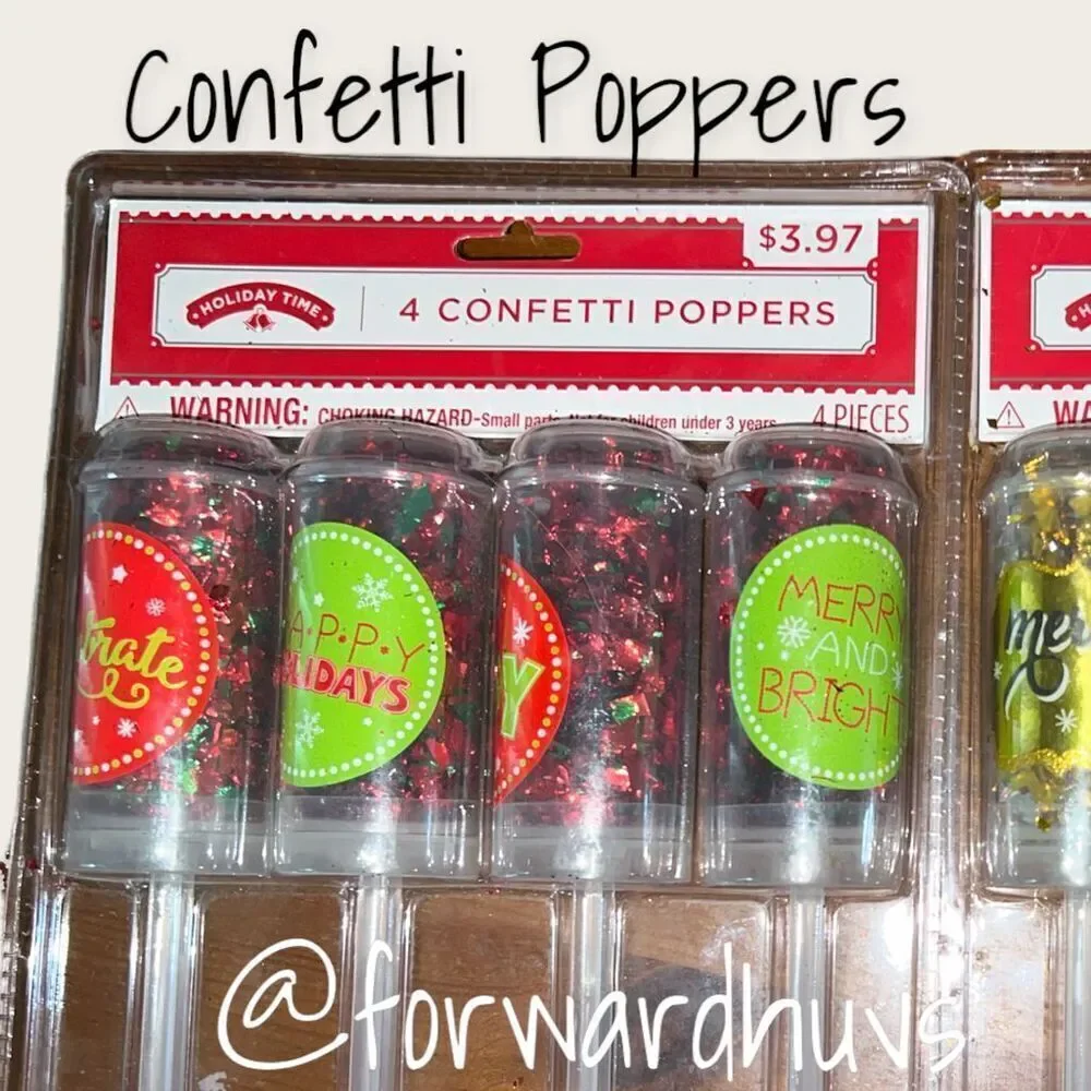 Bundle Sale 3 for $15 | Confetti Poppers | Holiday Fun